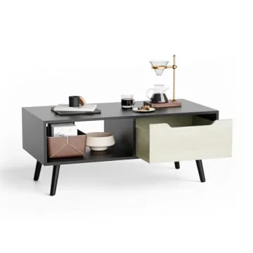 Cozy Castle Modern Coffee Table with Stylish Storage