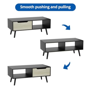 Cozy Castle Modern Coffee Table with Stylish Storage