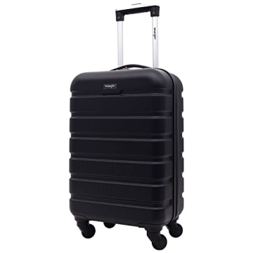 Wrangler Hardside Black 20" Carry-On Spinner Luggage