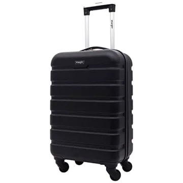 Wrangler Hardside Black 20" Carry-On Spinner Luggage