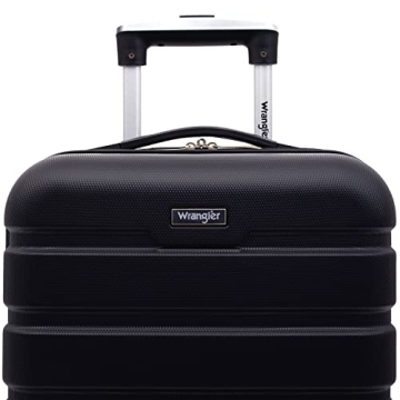 Wrangler Hardside Black 20" Carry-On Spinner Luggage