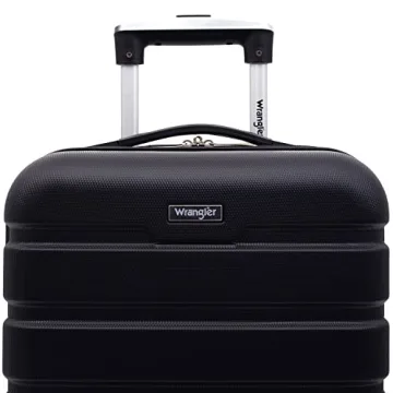 Wrangler Hardside Black 20" Carry-On Spinner Luggage