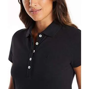 Nautica Women’s Classic Short Sleeve Cotton Polo Dress