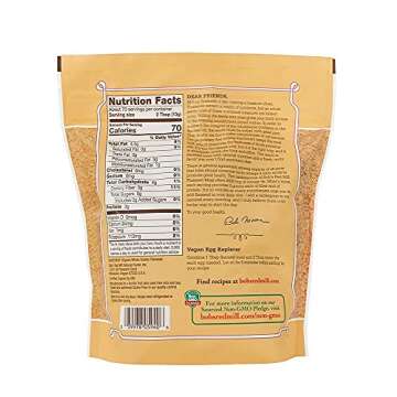 Bob's Red Mill Organic Flaxseed Meal, 32oz (Pack of 1) - Non GMO, Vegan, Paleo Friendly, Keto Friend...