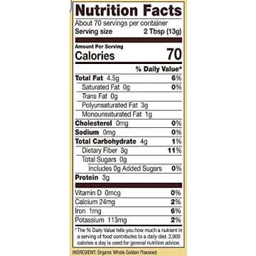 Bob's Red Mill Organic Flaxseed Meal, 32oz (Pack of 1) - Non GMO, Vegan, Paleo Friendly, Keto Friendly, Kosher