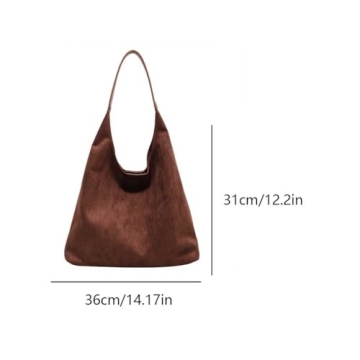 Stylish 2PCS Vintage Hobo Bag - Chic & Functional Brown Tote