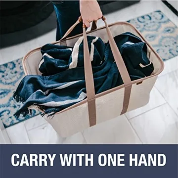 Collapsible Laundry Tote - Stylish & Space-Saving Solution