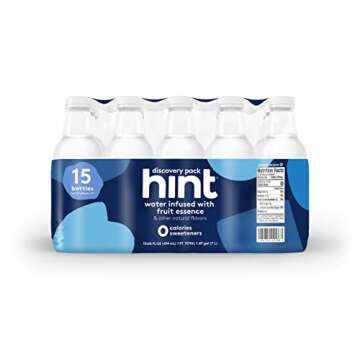 Hint Water Discovery Pack, 15 Bottles up to 15 Different Flavors, Zero Sugar, Zero Sweeteners, Zero ...