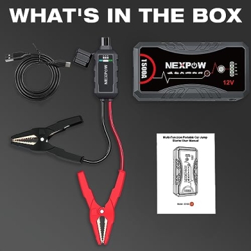 NEXPOW 1500A Portable Car Jump Starter with USB