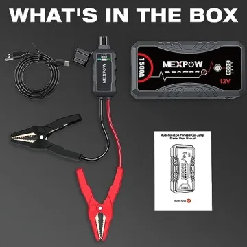 NEXPOW 1500A Portable Car Jump Starter with USB