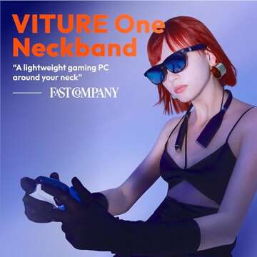 VITURE One Neckband, Compatible One XR Glasses, Official Partner of PSPlay & XBXPlay, 128GB, Remote ...