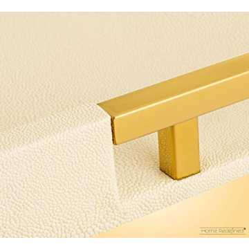 Elegant Cream Shagreen Faux Leather Tray Gold Handles