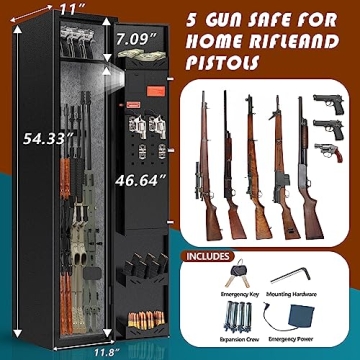 SAPITAL Biometric Gun Safe Secure Storage for Firearms