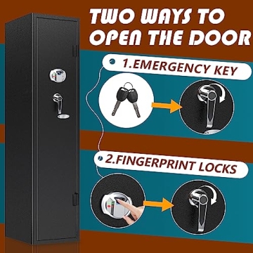 SAPITAL Biometric Gun Safe Secure Storage for Firearms