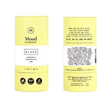 Coconut Matter BLISS Unisex Deodorant Stick - Natural & Eco-Friendly, 3 Months Freshness