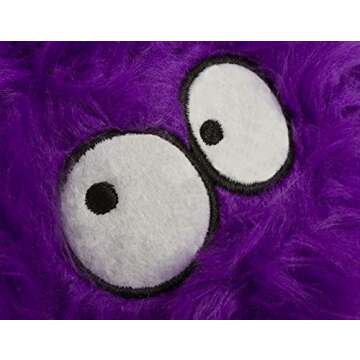 Durable goDog Furballz Plush Toy for Dogs - Purple