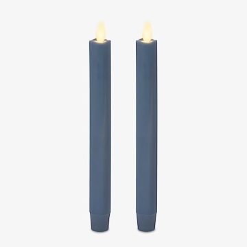 Luminara Set of 2 LED Taper Candles for Safe, Stylish Lighting