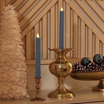 Luminara Set of 2 LED Taper Candles for Safe, Stylish Lighting