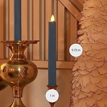 Luminara Set of 2 LED Taper Candles for Safe, Stylish Lighting