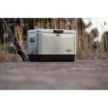 Coleman Cooler | Steel-Belted Cooler Keeps Ice Up to 4 Days | 54-Quart Cooler for Camping, BBQs, Tailgating & Outdoor Activities