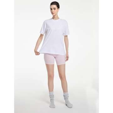 Abonlen Oversized T Shirts for Women Casual Short Sleeve Tops Lounge Blouse Crew Neck Basic Tees Loo...