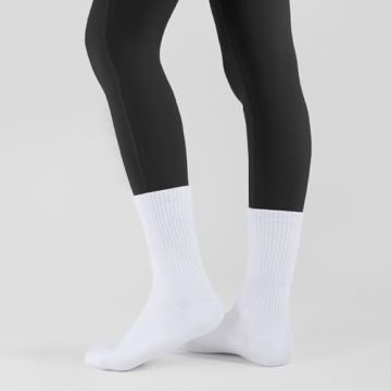 Closemate Women’s Crew Cotton Dress Socks - 5 Pairs