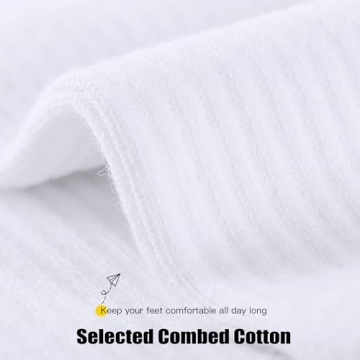 Closemate Women’s Crew Cotton Dress Socks - 5 Pairs