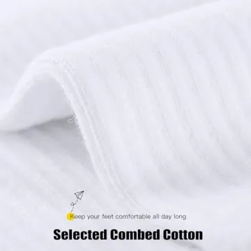 Closemate Women’s Crew Cotton Dress Socks - 5 Pairs