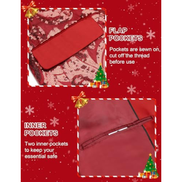 COOFANDY Red Sequin Blazer for Men - Dazzling Style