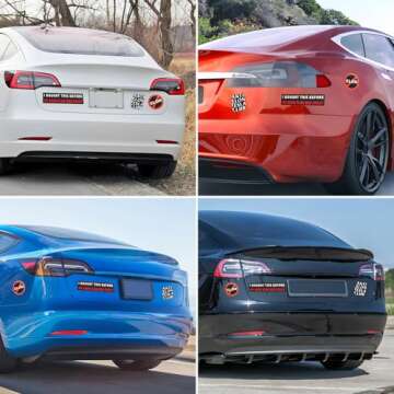 3Pcs Anti Elon Bumper Magnet for Car - I Bought This Before We Knew Elon Was Crazy, Anti Elon Te-sla Club, No Elon - Waterproof Window Car Bumper Magnet, Perfect Funny Gift Accessory For Te-sla Owners