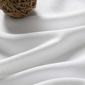 Elegant White Linen Curtains for Modern Home Decor