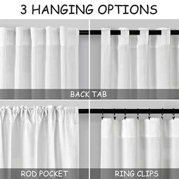 Elegant White Linen Curtains for Modern Home Decor