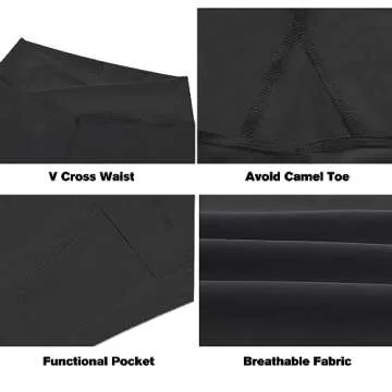 Womens High Waisted Yoga Shorts with Pockets