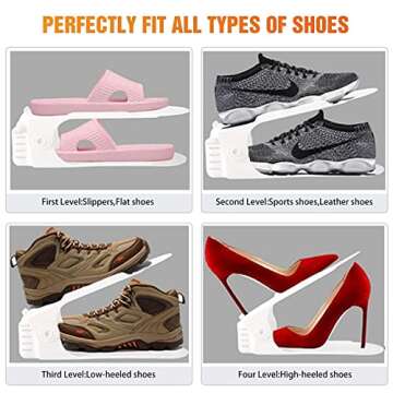 YIHATA Shoe Rack Organizer 20 Pack Shoe Rack