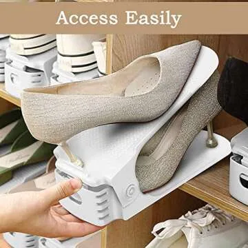 YIHATA Shoe Rack Organizer 20 Pack Shoe Rack