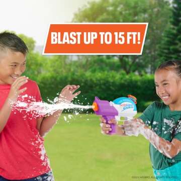 NERF Super Soaker Foam Fury Blaster for Fun Outdoor Play