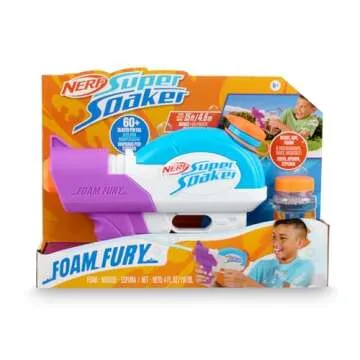 NERF Super Soaker Foam Fury Blaster for Fun Outdoor Play