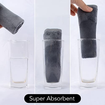 SINLAND Microfiber Facial Cloths Soft Eco-Friendly 6 Pack