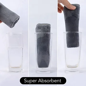 SINLAND Microfiber Facial Cloths Soft Eco-Friendly 6 Pack