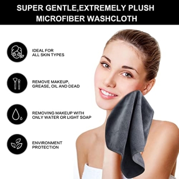 SINLAND Microfiber Facial Cloths Soft Eco-Friendly 6 Pack