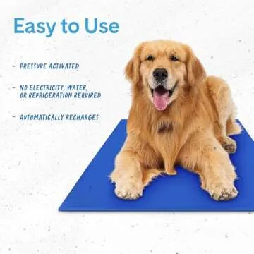 Hugs Pet Products Chillz Gel Mat, Extra Large - Pressure-Activated Cooling Pad for Pets - Non-Toxic, No Water or Refrigeration Needed - Ideal for Home, Travel & Crates