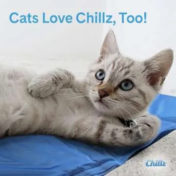 Hugs Pet Products Chillz Gel Mat, Extra Large - Pressure-Activated Cooling Pad for Pets - Non-Toxic, No Water or Refrigeration Needed - Ideal for Home, Travel & Crates