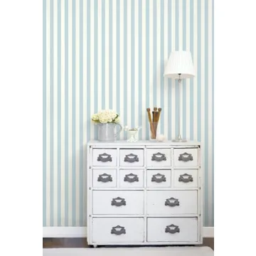 Norwall Blue Pearl Prepasted Wallpaper for Elegant Spaces