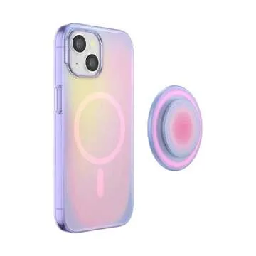 PopSockets iPhone 15 Case with Round Grip for MagSafe