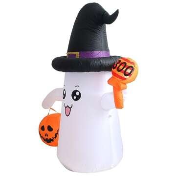 Halloween Blow Up Inflatable Ghost for Yard Decorations