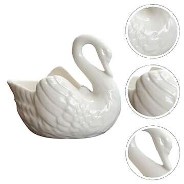 Stylish Zerodeko Swan Flower Pot for Home Decor