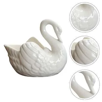 Stylish Zerodeko Swan Flower Pot for Home Decor