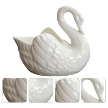 Stylish Zerodeko Swan Flower Pot for Home Decor