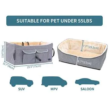 Comfortable and Secure Dog Car Seat for Safe Travel
