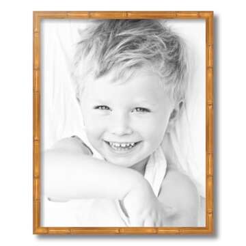 ArtToFrames 16x20 Inch Gold Picture Frame, This 0.75 Inch Custom Wood Poster Frame is .75 - Comes with Foam Backing 3/16 inch and Regular Acrylic (FBPLD8576-16x20)